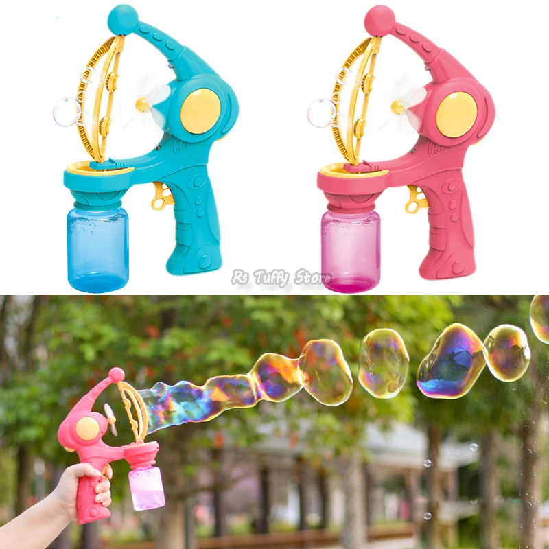 

Милая электрическая пузырьковая машина, автоматический вентилятор для мыльной воды, воздуходувка для пузырьков, пистолет для детей, летняя...