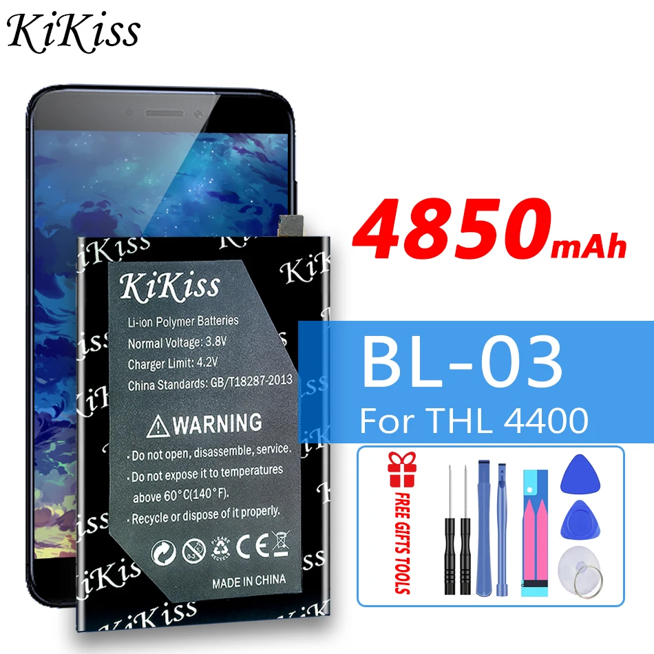 

4850mAh KiKiss Rechargeable Battery BL-03 BL03 BL 03 For THL 4400 Mobile phone