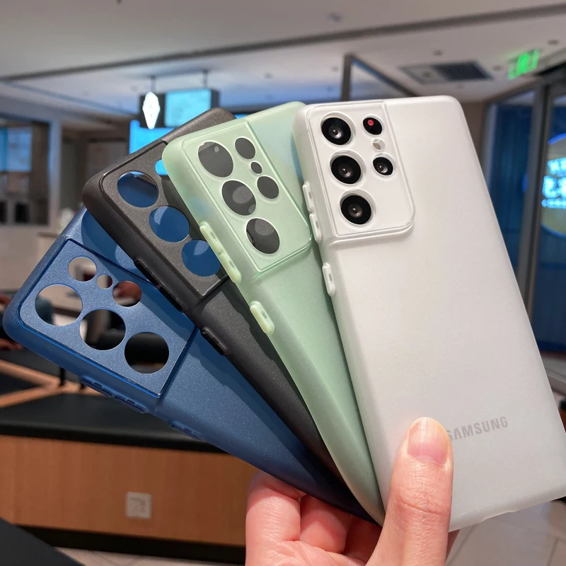 

Мягкий чехол из ТПУ для телефона Samsung Galaxy S22 S21 Plus Note 20, Ультратонкий матовый чехол 0,3 мм, тонкий чехол для Samsung Galaxy A52 A72