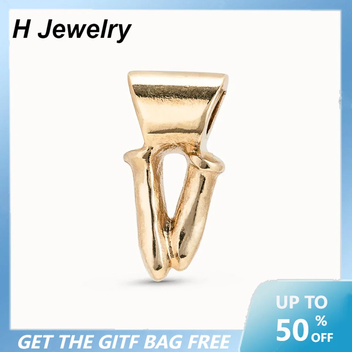 2024 New Hot selling Spain UNO de 50 Jewelry DIY accessory 14K gold Letter V Pendant Bracelet Necklace Ring Women's Gift