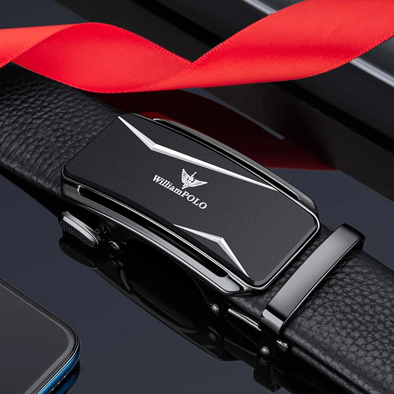 Automatic buckle men's belt fashion leather versatile belt personalized business belt