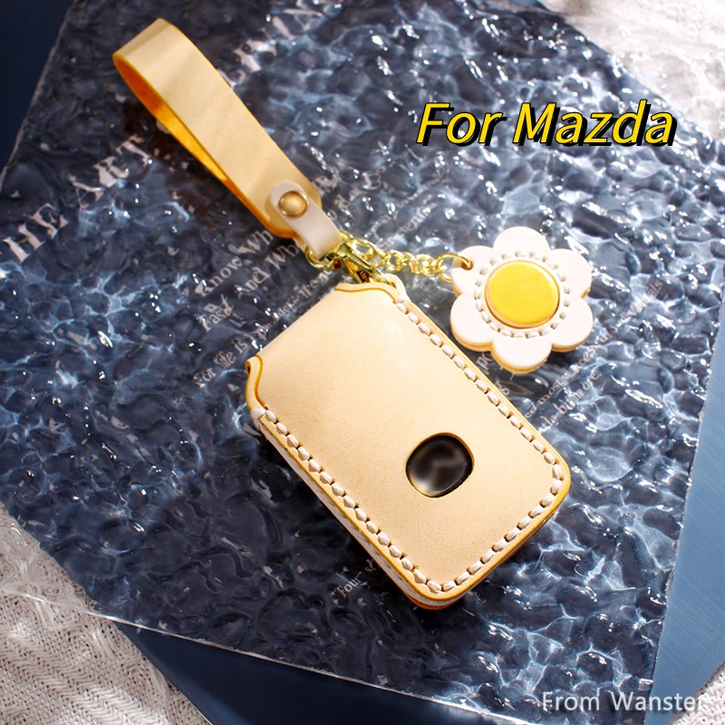 

Leather Car Key Case Smart Key Protector Cover Shell for Mazda 3 Alexa CX30 CX-30 CX-5 CX5 CX3 CX-3 CX8 CX-8 CX9 CX-9 Accessorie