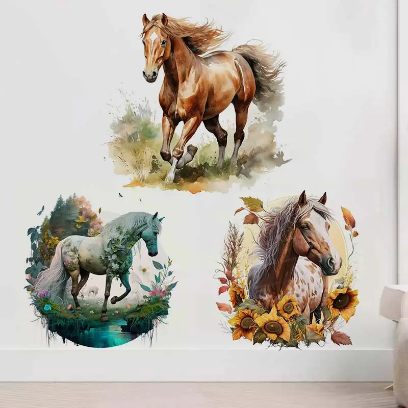 Наклейки на стену с изображением лошади | AliExpress