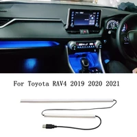 for toyota rav4 2019 2020 2021 instrument dashboard panel trim atmosphere light for toyota rav4 prime car side driver lamp strip