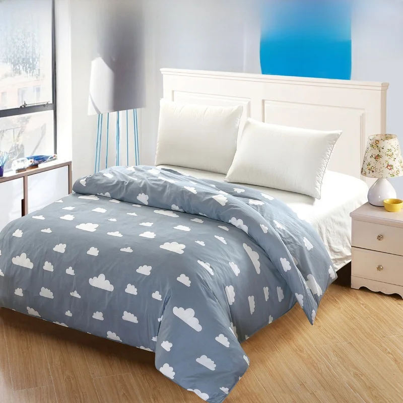 Милый мультяшный саржевый хлопковый пододеяльник один продукт хлопковое