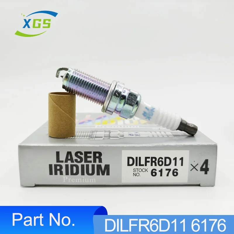 

4pcs New DILFR6D11 6176 Laser Iridium Spark Plugs Fit For Toyota Lexus ES GS RX RAV4 Avalon Camry Highlander Sienna Venza