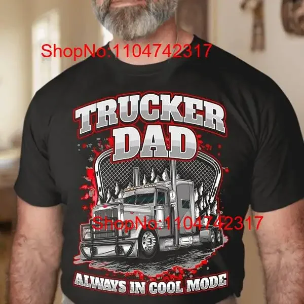 Фото Рубашка Trucker Dad Always In Cool Mode, винтажная стираная универсальная мужская рубашка унисекс, удобный уличный топ для повседневной носки №1