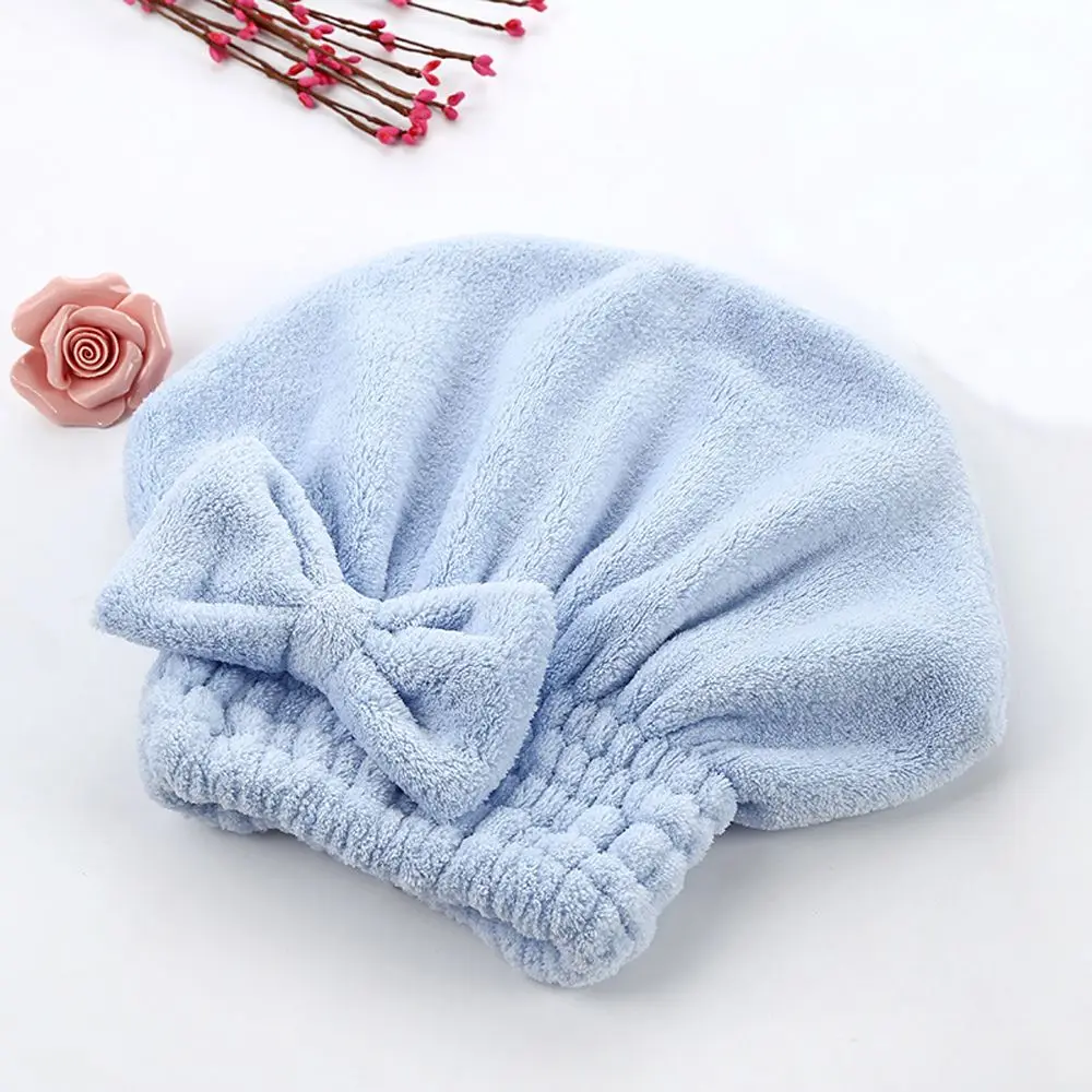 

1 шт. утолщенная шапка для душа из кораллового флиса, головной убор для ванной комнаты, аксессуары для ванной комнаты