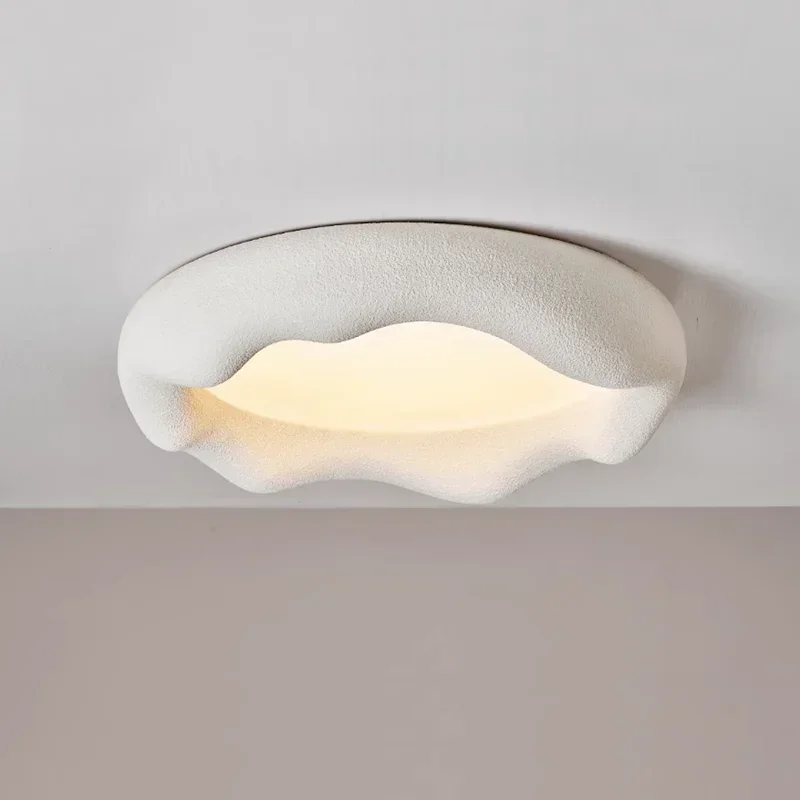 Скандинавский светильник в стиле Wabi Sabi кремовый минималистичный креативный