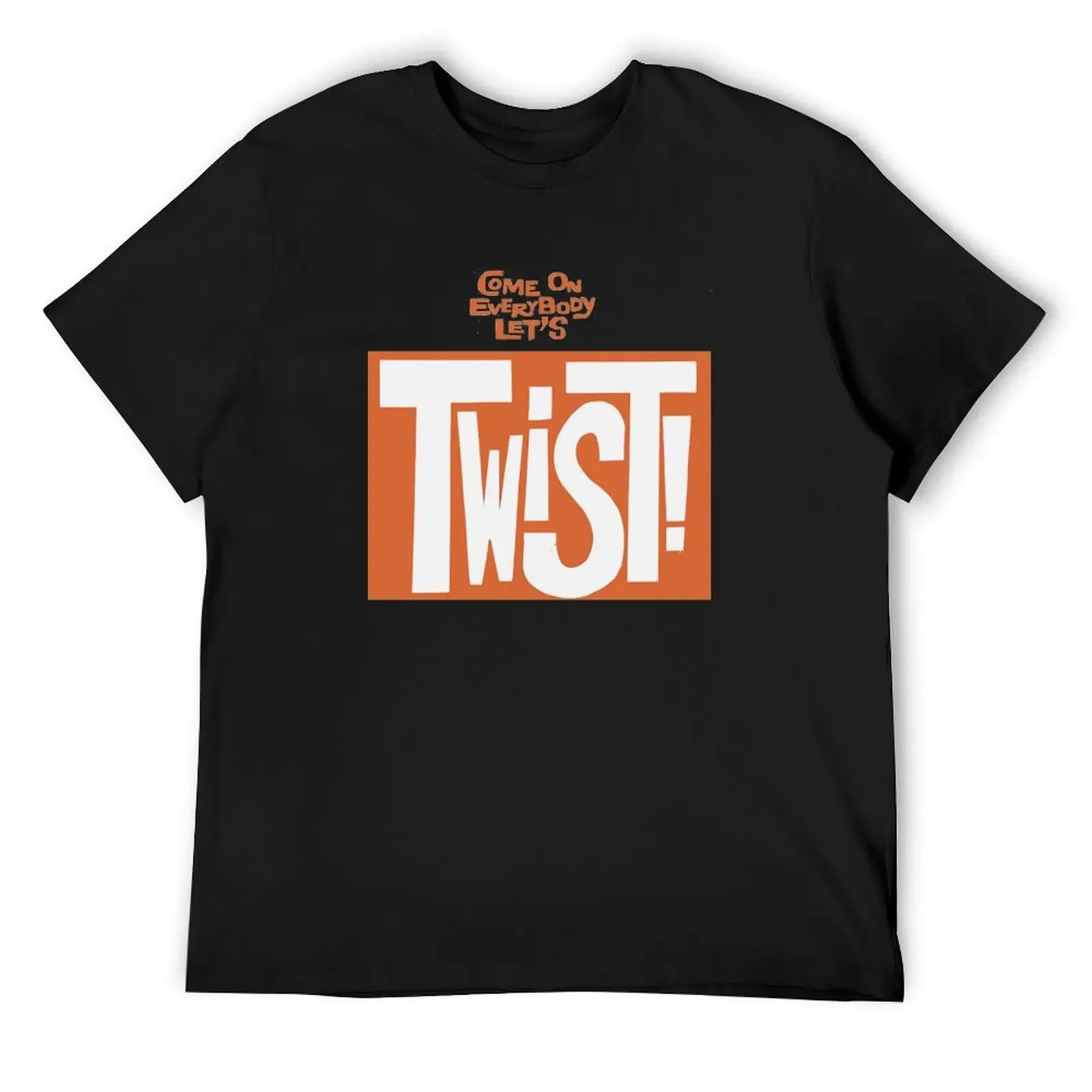 Давайте ТВИСТА! Футболка C'mon Everybody черная эстетичная одежда винтажные футболки