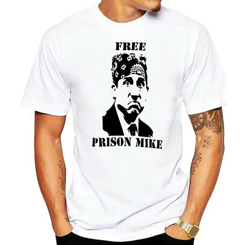 FREE PRISON MIKE T shirt michael paper dunder mifflin office the prison mike