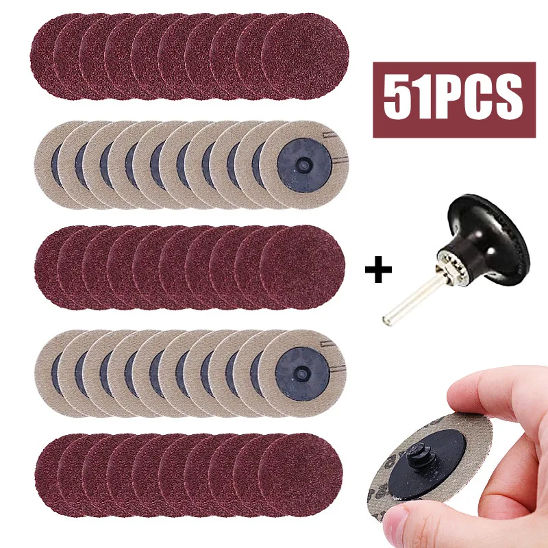 Шлифовальный диск Roloc, абразивный инструмент 50 мм 2 дюйма, зернистость 24-320, для обработки дерева, 51 шт. Шлифовальный диск Roloc, абразивный инструмент 50 мм 2 дюйма, зернистость 24-320, для обработки дерева, 51 шт.