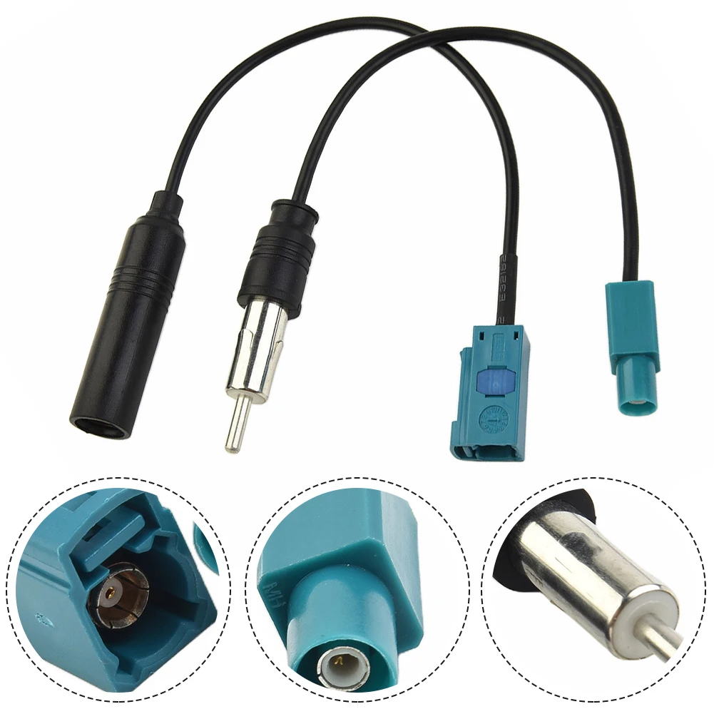 

2pcs Car Replacement Parts For Bingfu Car Stereo FM AM Radio Antenna Adapter Cables Fakra Z To DIN For DAB Car Radio