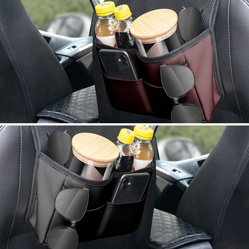 

Universal Car Back Seat Storage Bag Organizer Adjustable Trunk High Capacity Multi-use Cargo Holder Pocket For Drink Glasses Pen