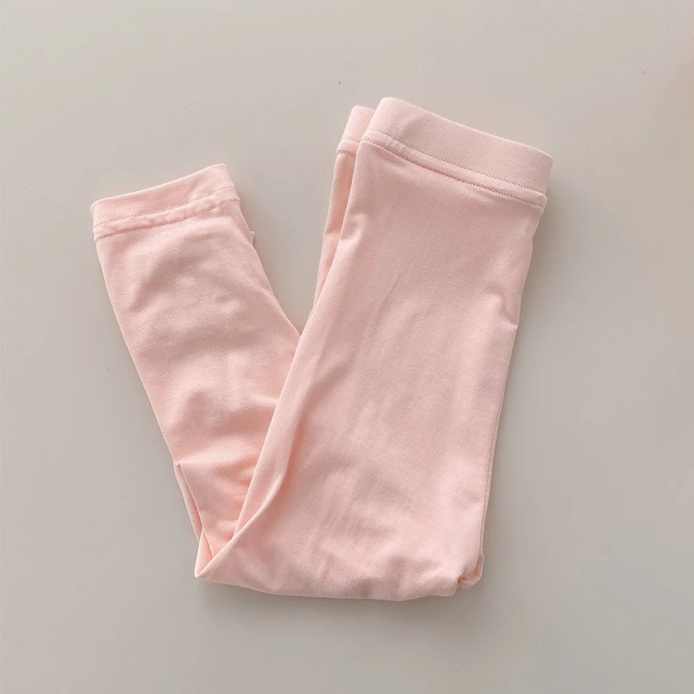 

Toddler Girl Leggings Solid Color Casual Summer Breathable Kids Pants Children Clothing New Arrival 2022