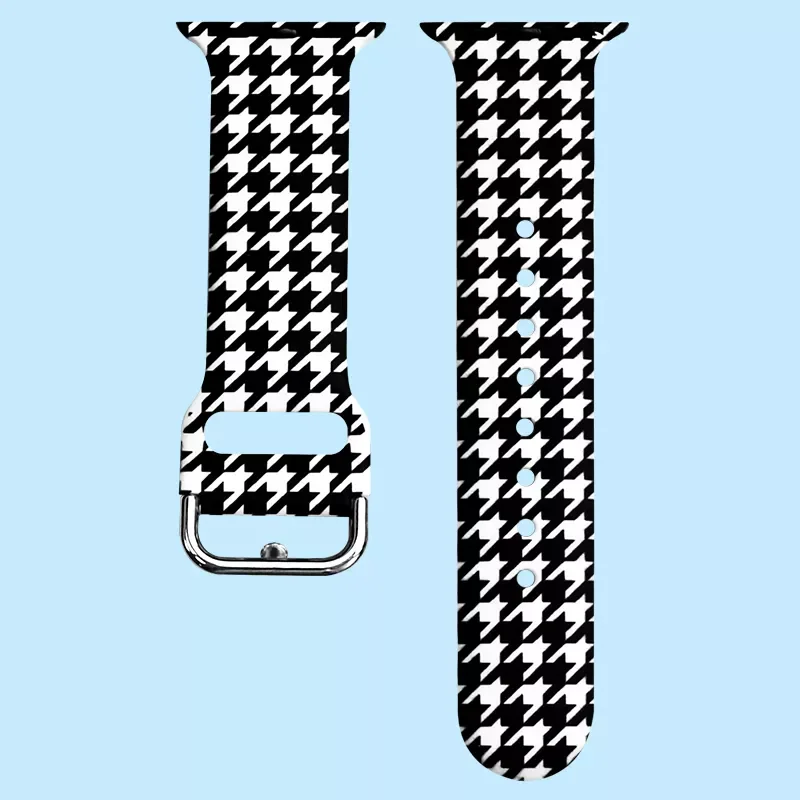 Silicone Painted Pattern Band For Apple Watch 42mm 38mm Bracelet Strap For Apple Watch Series 7 45mm 41mm 40mm 44mm Wrist Band