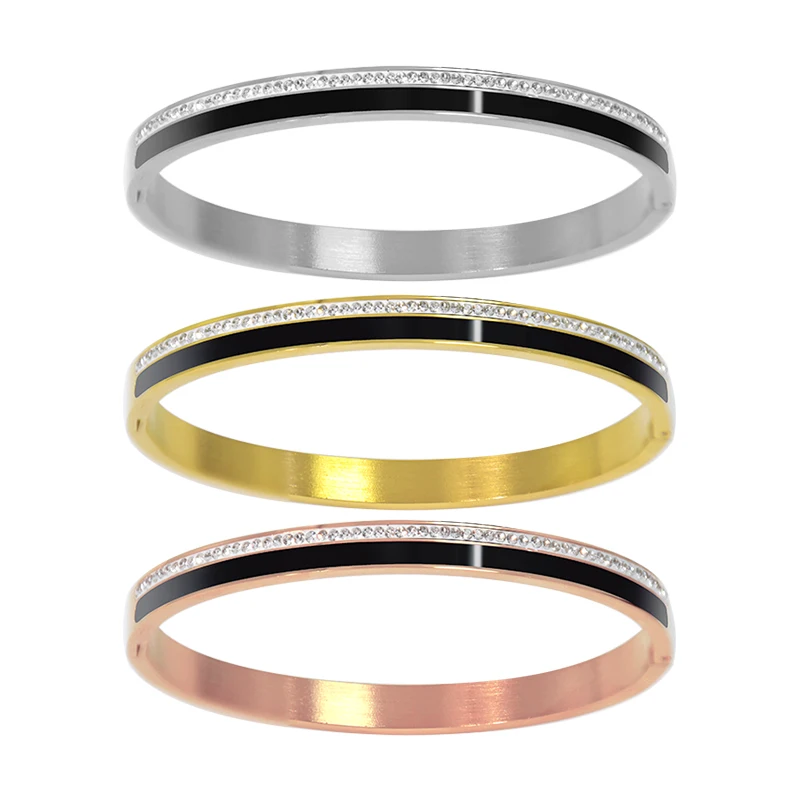 

Designer Jewelry Luxury Couple Bracelets Stainless Steel Bracelet for Women Retro Metal Party Custom Bangles Punk Accessories