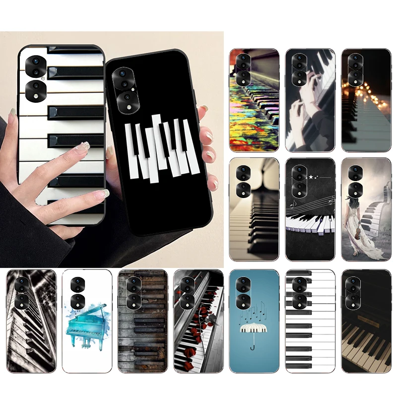 

Phone Case For Huawei P50 Pro P30 P40 Lite P40Pro P20 lite Honor 9A 10XLite 8X 20 8A 10I Music piano keyboard Case