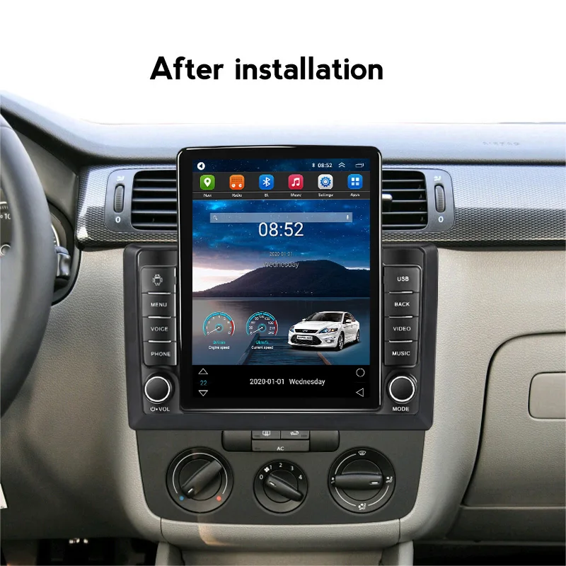 9 5 дюймовый экран Tesla Android 11 автомобильное радио для 10 дюймов VW Volkswagen Skoda Octavia golf 6