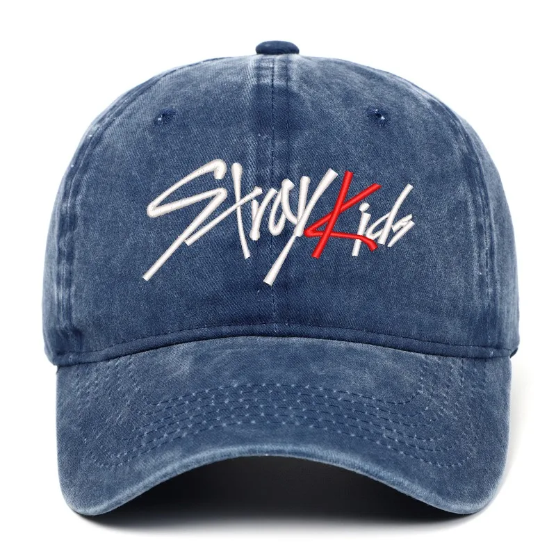 Фото Новая модная бейсболка SKZOO Stray Kids Wolf Chan Jiniret с вышивкой, персонализированная, для улицы, с защитой от солнца, кепка-уточка №4
