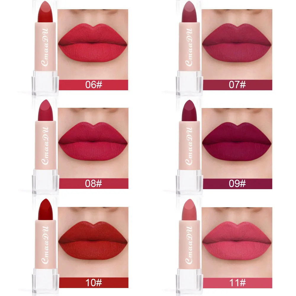 

Lipstick15Colors Lip Gloss New Matte Moisturizing Waterproof Matte Lipstick Lig Gloss Beauty Private Label Lipstick Custom Logo