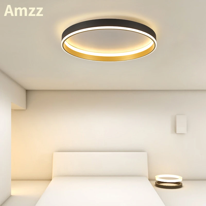 

Современная круглая потолочная Светодиодная лампа для спальни, Современный домашний декор, Скандинавская лампа для гостиной, минималистич...