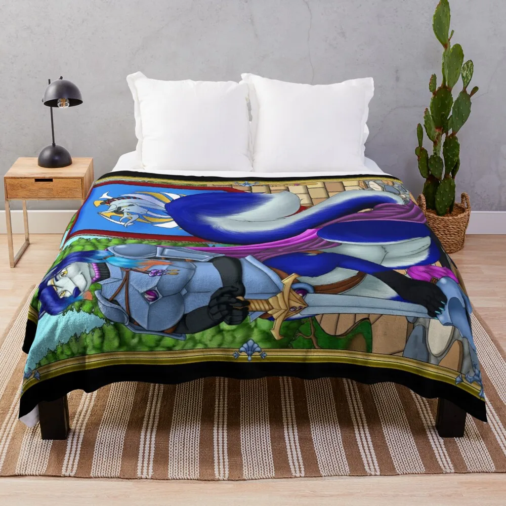 

Regal Warrior Throw Blanket Fluffy Soft Blankets