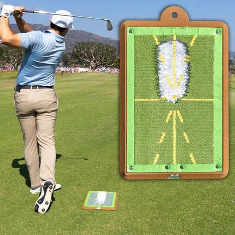 

New Golf Training Mat For Swing Detection Batting Ball Trace Directional Mat Swing Path Pads Swing Practice Pads Christmas Gift