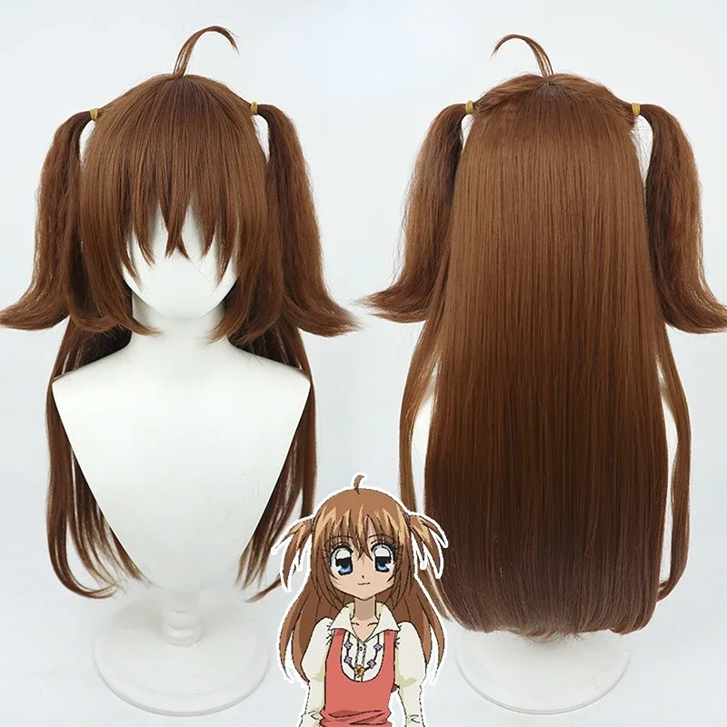 Парик для косплея аниме киририн революция коричневый конский хвост термостойкие