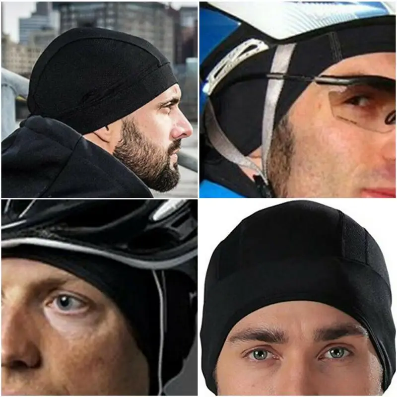 Sweatband Skull Cap Inner Liner Quick Dry Motor Helmet Hat Helmet Beanie Dome Cap Motorcycle  Accessories Motocross Cooling