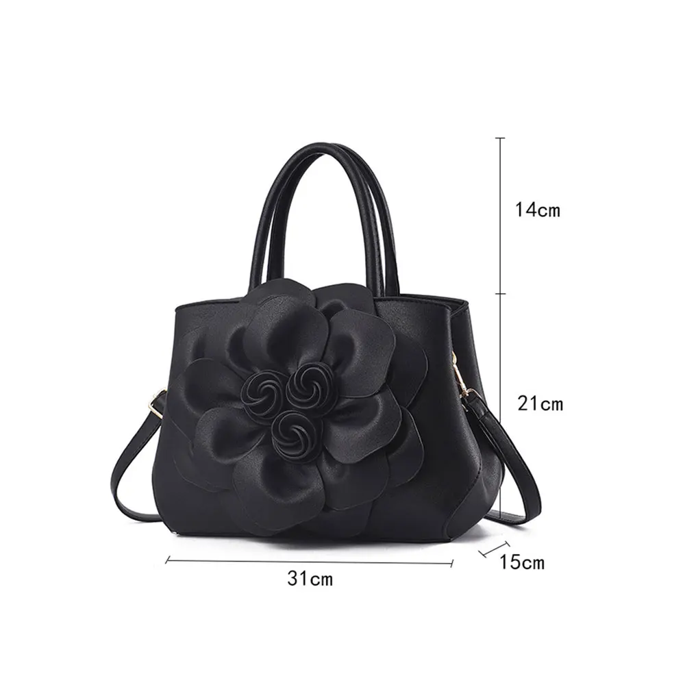 2022 New Ladies Luxury Handbag Designer Famous Bag Women Leather Hand Bags Purse Rose Design Totes Fashion Brand Shoulder Bags