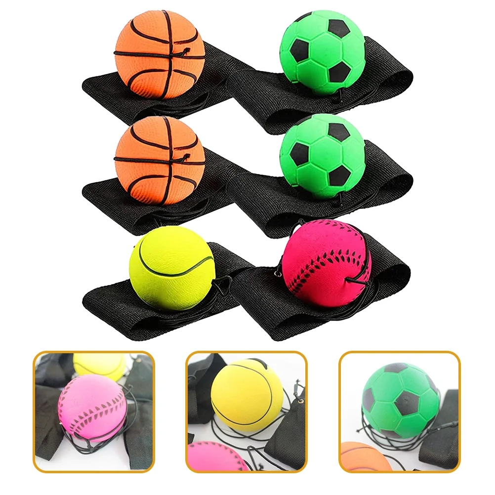 

Wriststring Rubber Return Bouncybasketball Tennis Rebounding Baseball Returning Strapon