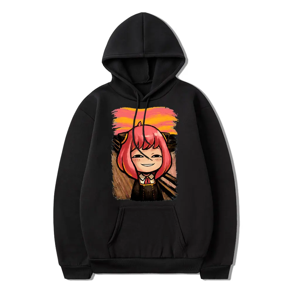 

Spy X Family Hoodies Funny Japanese Anime Anya Forger Graphic Unisex Sweatshirt Manga Print Streetwear Casual Man/Woman Hoody