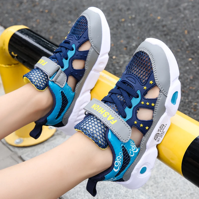 Summer Sport Kids Sneakers Breathable Mesh Boys Casual Shoes Non-Slip Children Beach Shoes 2022 Fashion Sneakers for Girls New enlarge