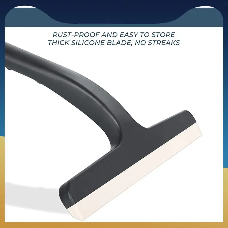 

Glass Wiper Shower Squeegee Shower Squeegee Bathroom Mirror Cleaner With Silicone Blade Household Cleaning Tool Give Away Hook