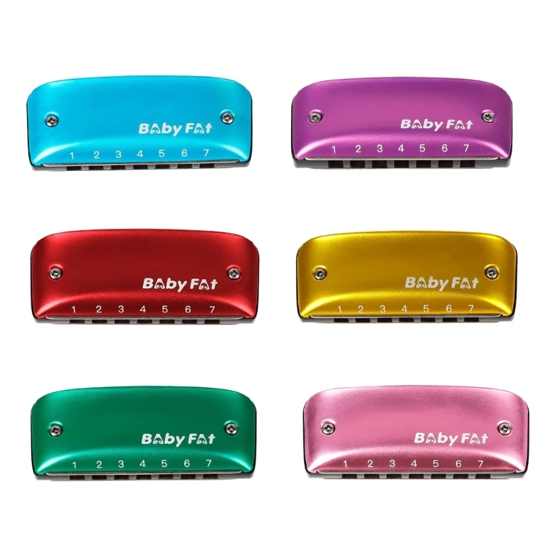 

7 Holes Harmonica Easy-playing Musical Instrument Smooth Rounded Edges A2UF