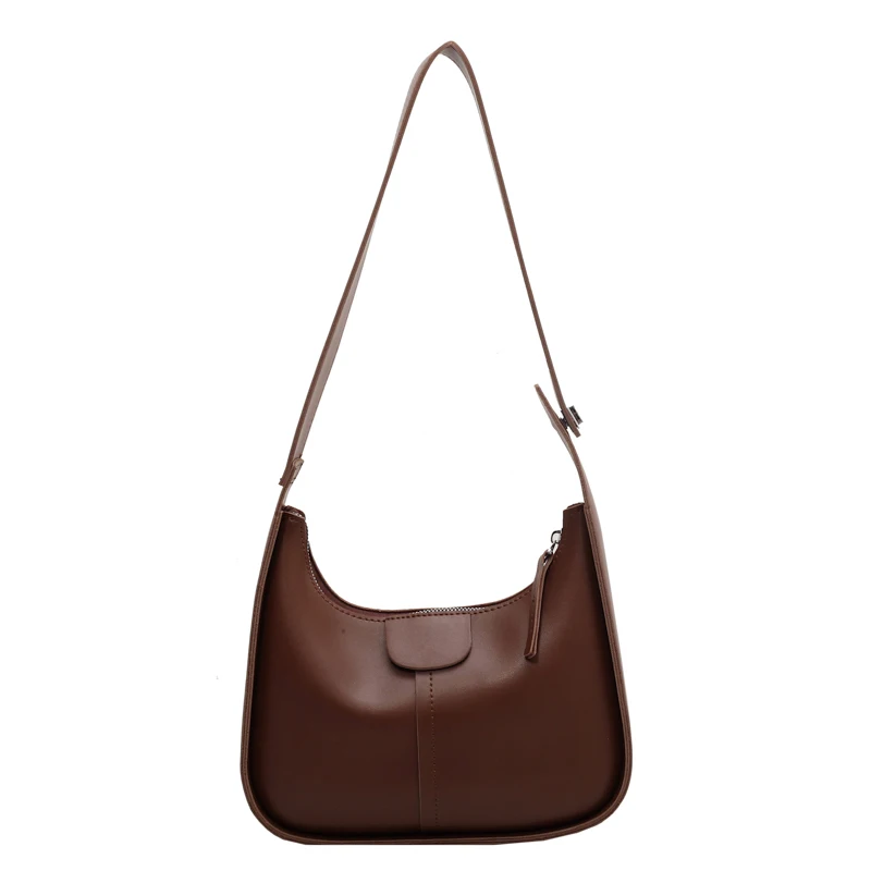 2023 New Vintage Shoulder Crossbody Bags for Women PU Leather Women's New Trend Fashion Handbag Clutch Small Black Brown