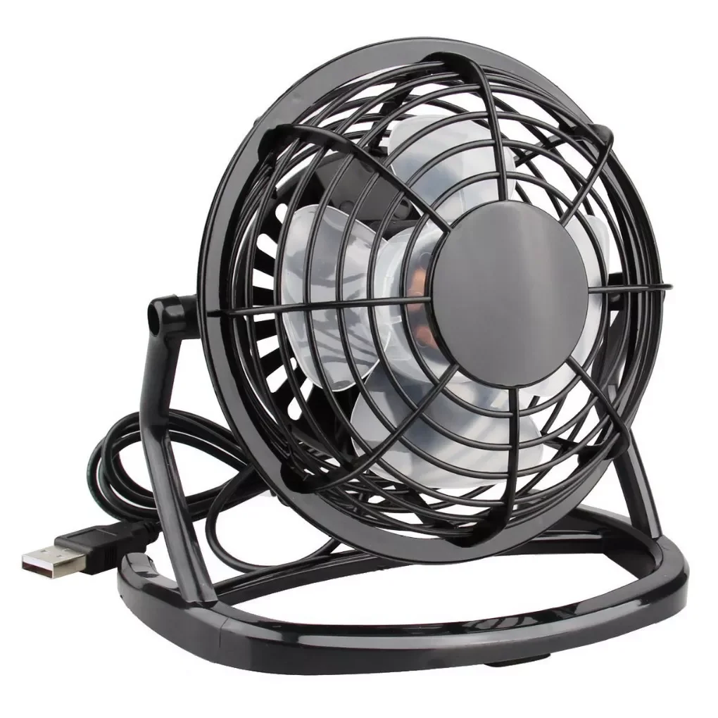 

Mini USB Cooling Fan Portable Electric Fan Adjustable Tabletop Fan 4 Inch Low Noise