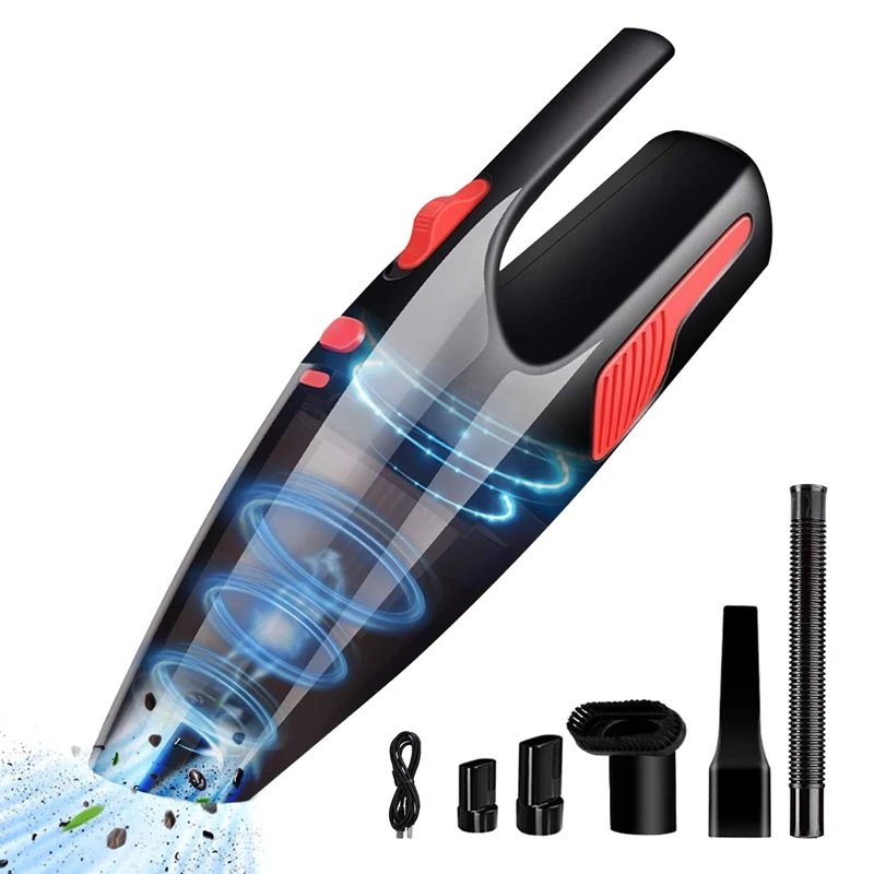 

Handheld Vacuum, Hand Vacuum Cordless With High Power, Mini Vacuum Cleaner Handheld Powered By Li-Ion Battery Rechargeable Quick