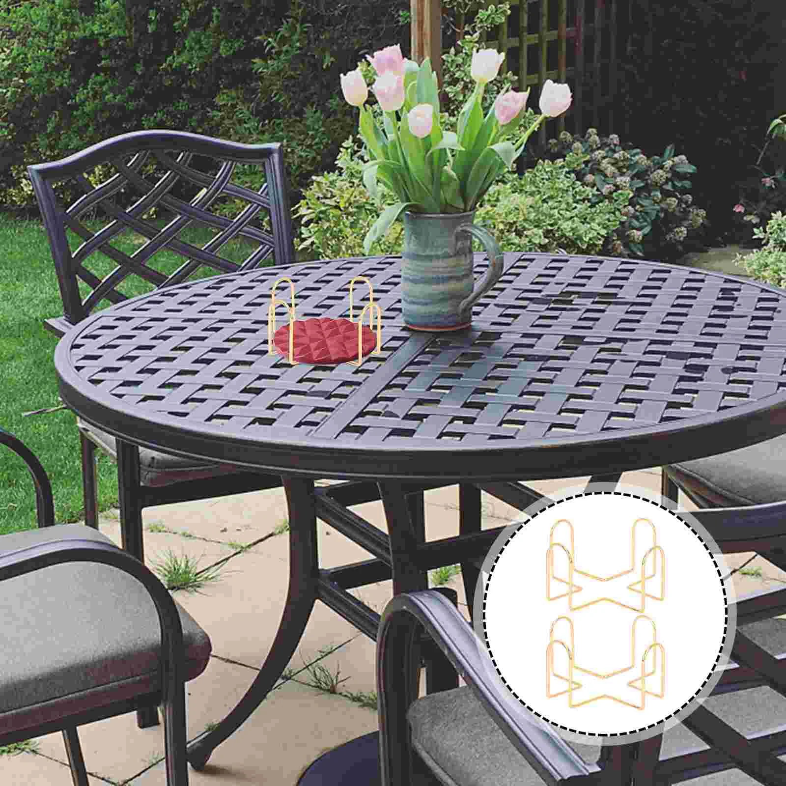 

Coaster Holder Stand Iron Rack Metal Round Coasters Storage Mat Display Square Plate Drinkcupbeer Wooden Vintage Coffee Ceramic