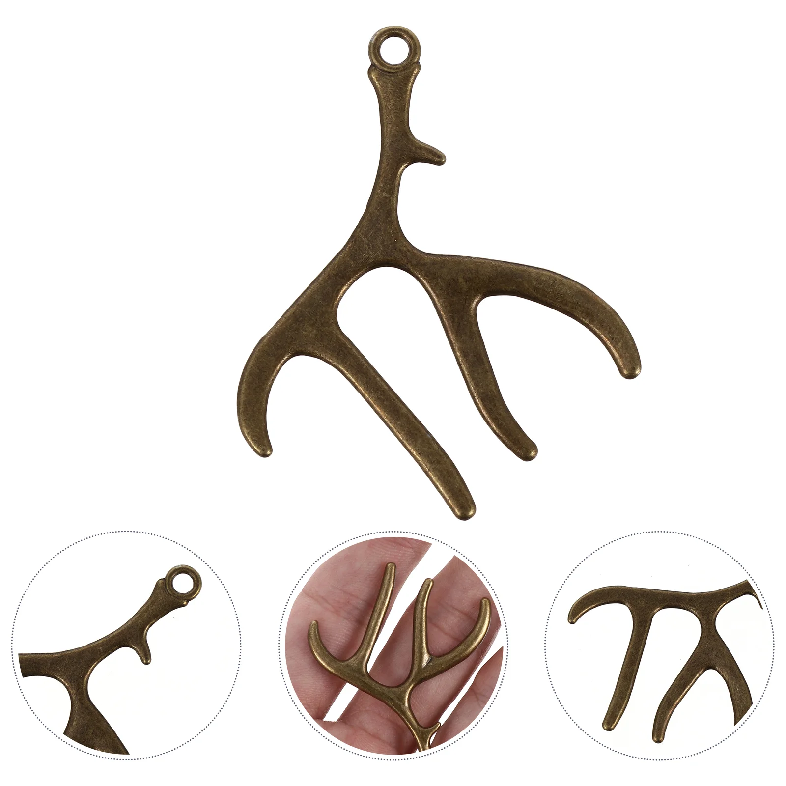 

Pendant Making Jewelry Charms Antler Deer Charmantlers Animal Pendants Silver Diy Set Christmas Bracelet Necklace Accessories
