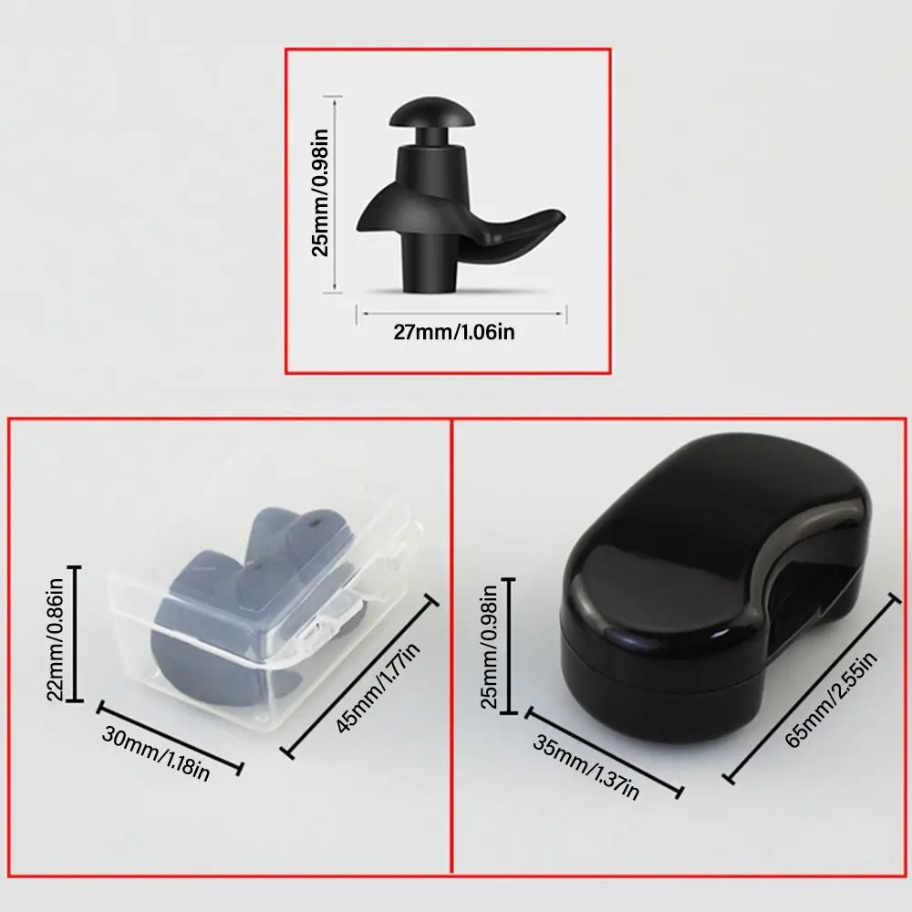 Силиконовые затычки для ушей зажим носа разноцветные аксессуары плавания