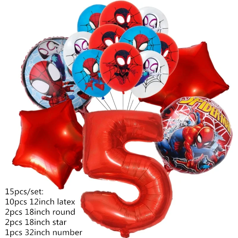 

Набор воздушных шаров «Паудеи и его удивительные друзья», тематические воздушные шары «Супергерой Человека-паук» для детей и мальчиков, принадлежности для дня рождения, детского душа