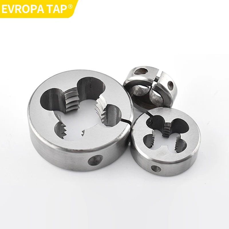 Фото EVROPA TAP HSSE AR-D Круглая матрица UNF 6-40 8-36 10-32 12-28 1/4, винт с тонкой резьбой, резьбовая матрица для нарезания наружной резьбы №2