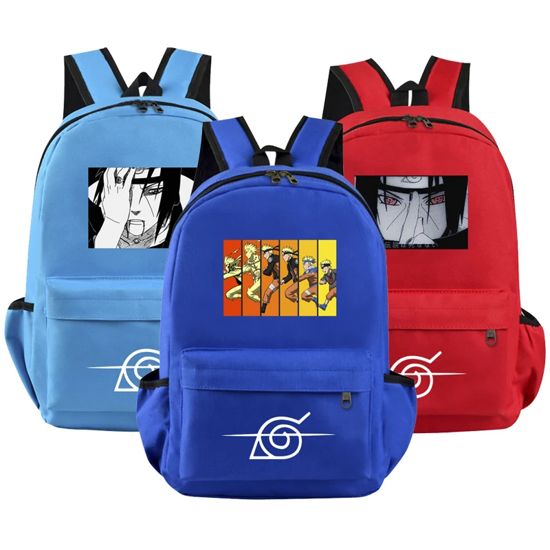 

Anime Naruto Uzumaki Backpack Cosplay Sharingan Children Teen Boys Girls Back To School Backpack Student Schoolbag Sasuke Bag