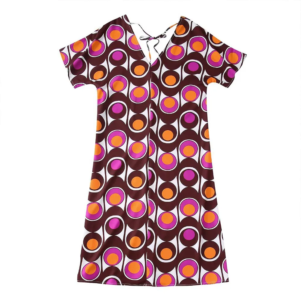 

Женское платье в турецком стиле DiYiG, винтажное платье-Кафтан с V-образным вырезом, коротким рукавом и высокой талией, 2022