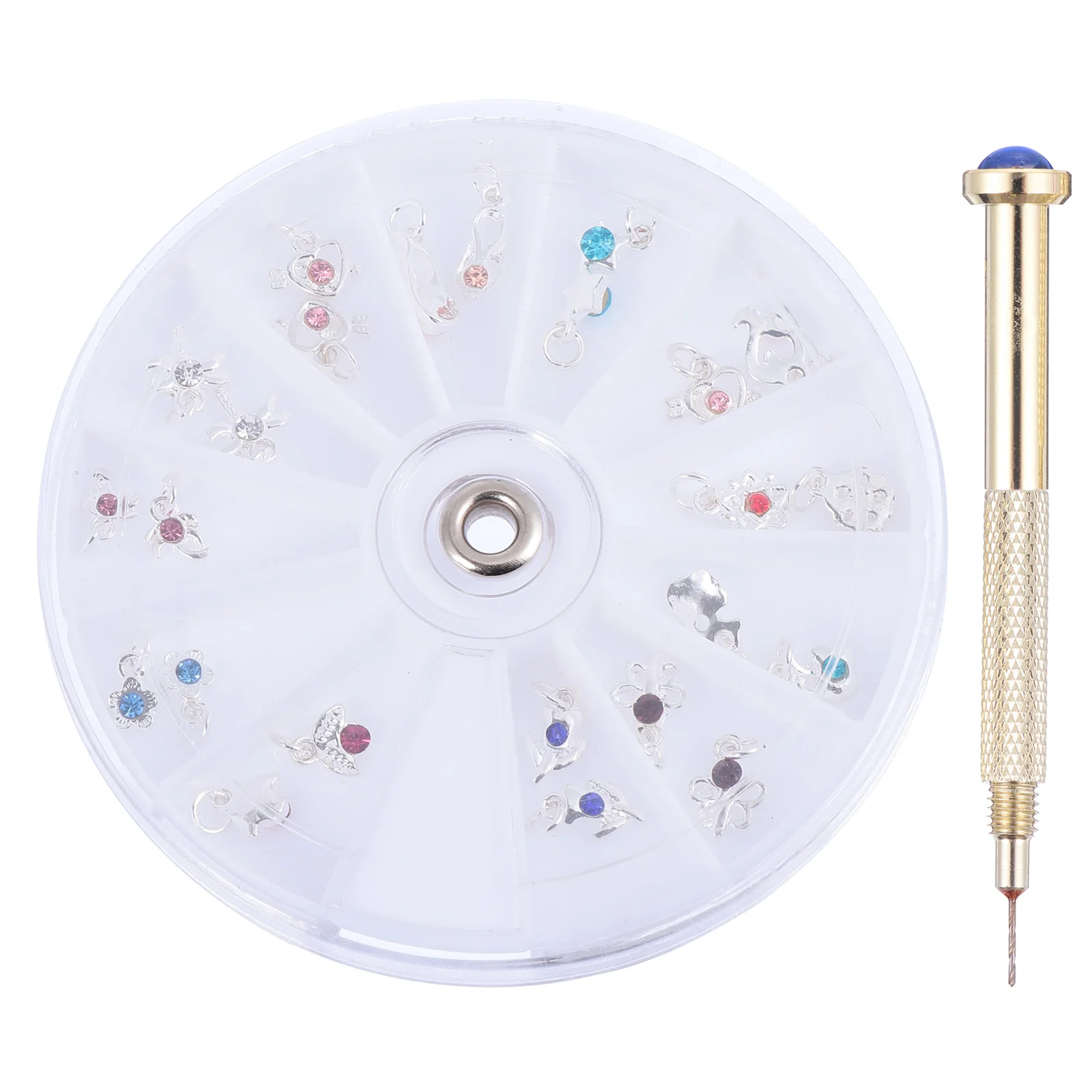

Nail Charms Dangle Charm Pendant Tool Drill Jewelry Nails 3D Hand Rings Acrylic Tools Crystal Pendants Pierced Set Sticker