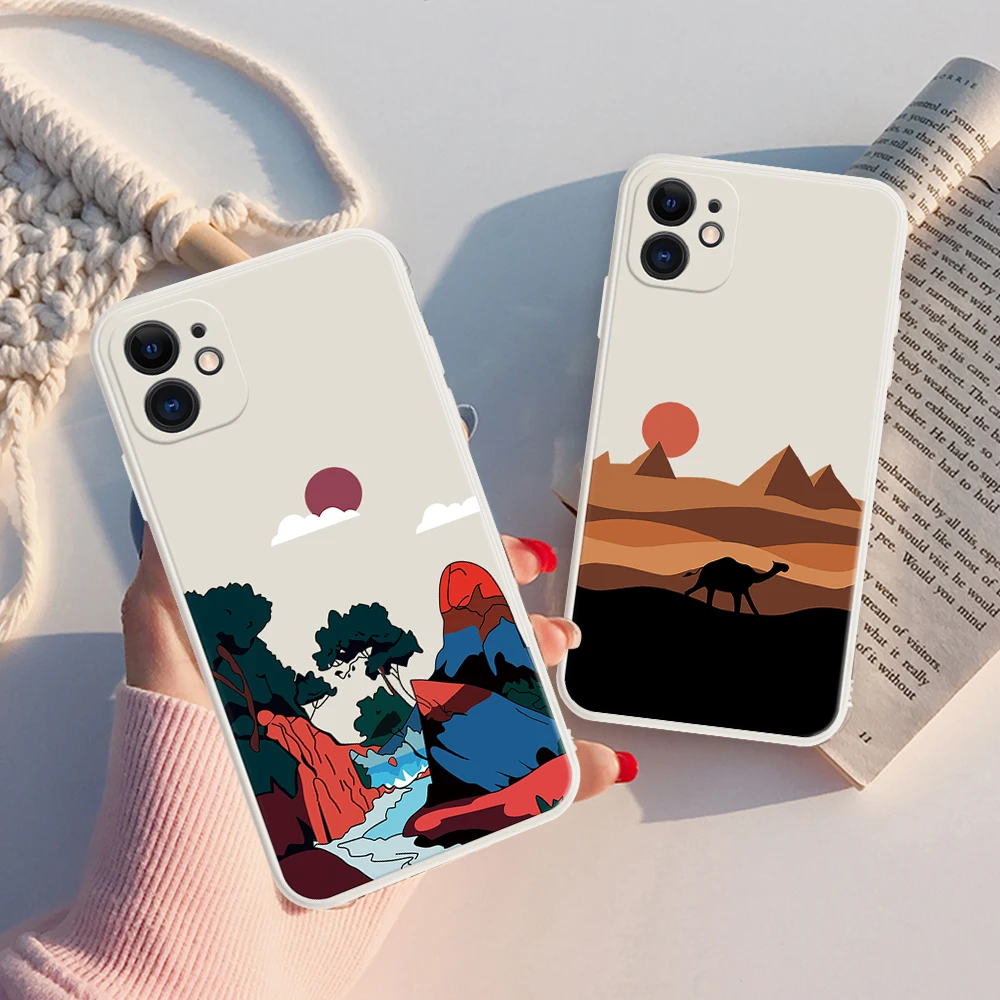 Мягкий силиконовый чехол Snow Mountain для Xiaomi Poco M4 Pro 5G M3 M2 X3 NFC F3 C3 GT X2 m4 |