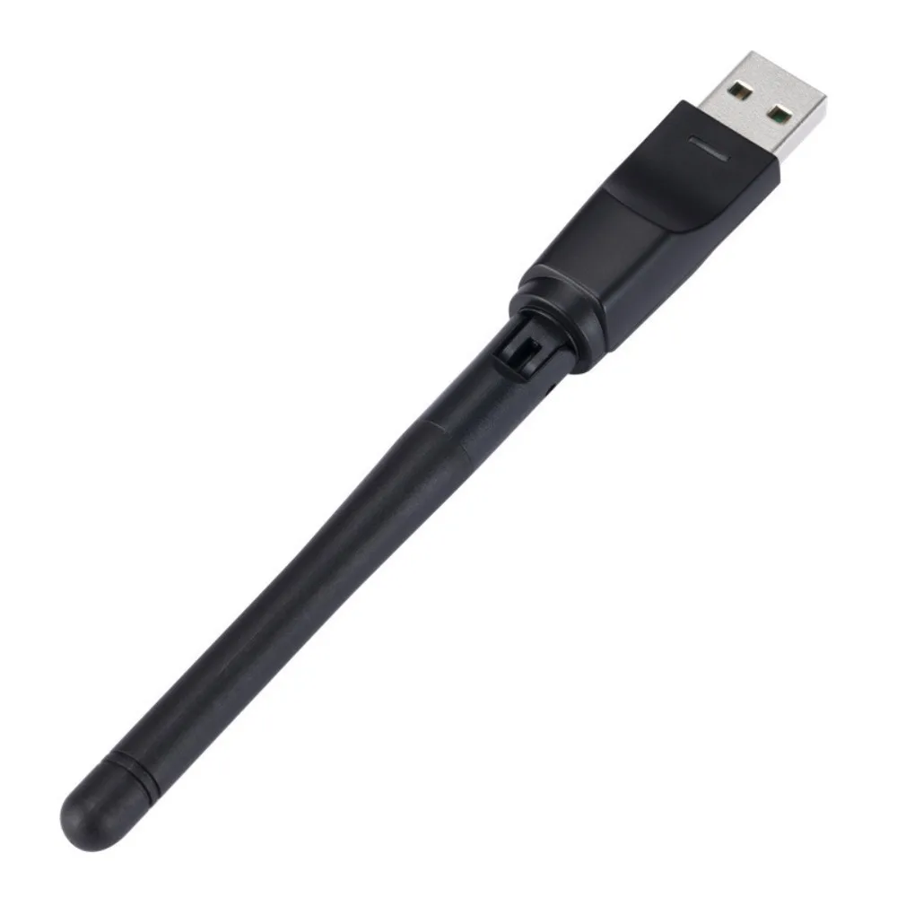 Фото Wi-Fi ключ 150 Мбит/с MT7601 Сетевая карта MT7601/8188 USB 150 Мбит/с USB Wi-Fi адаптер Антенна Свободно вращающаяся для компьютера/телефона №2