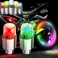 2pcs motorcycle hot wheel spoke light led bicycle neon valve light car tire caps flash lamps colorful road mtb bike